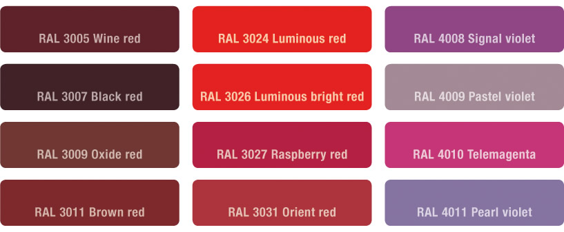 moulded fibregrating colours