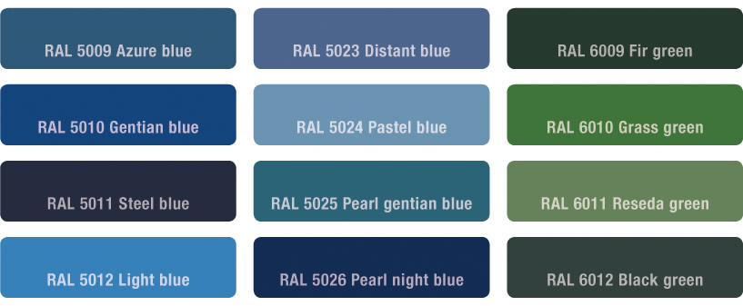 moulded fibregrating colours